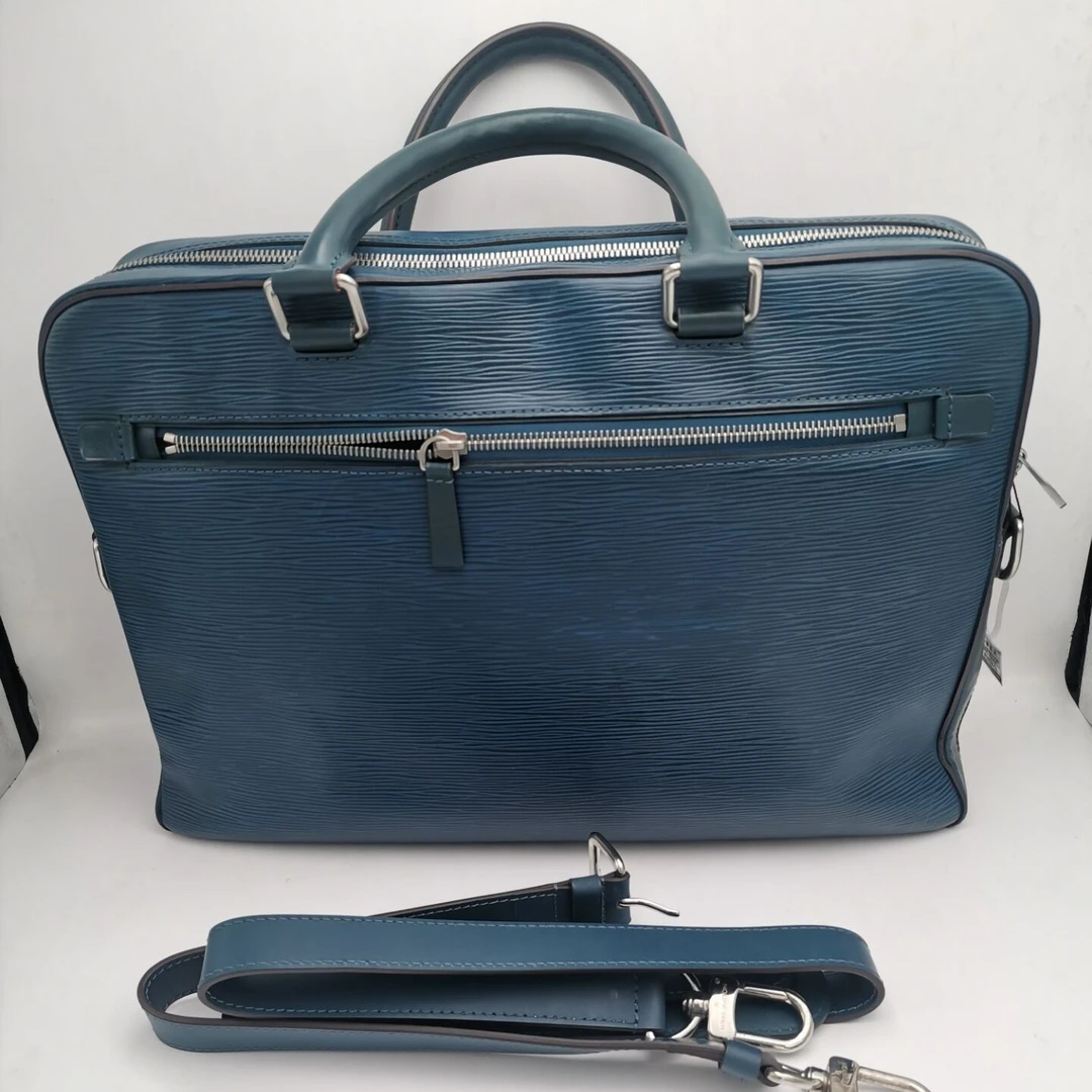 95新 LouisVuitton/路易威登  95新12807 LV 蓝水波纹手提包 肩包