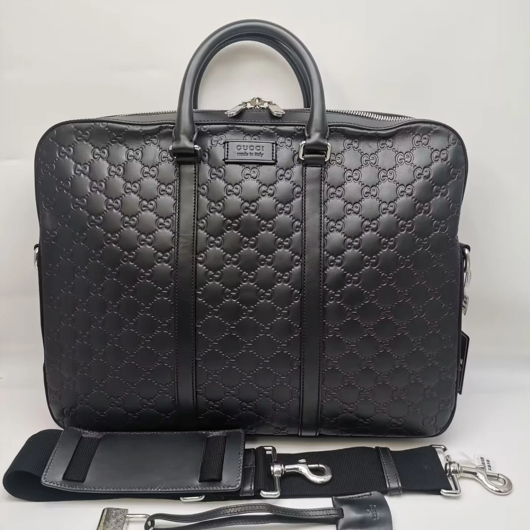 95新 GUCCI/古驰  95新 16536 GUCCI 古驰 全皮压纹手提包大号