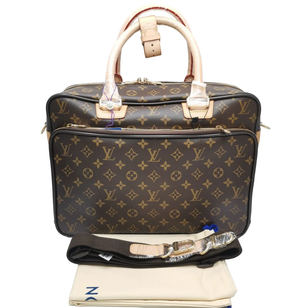 99新 LouisVuitton/路易威登  99新15851 LV棕老花手提公文包大号