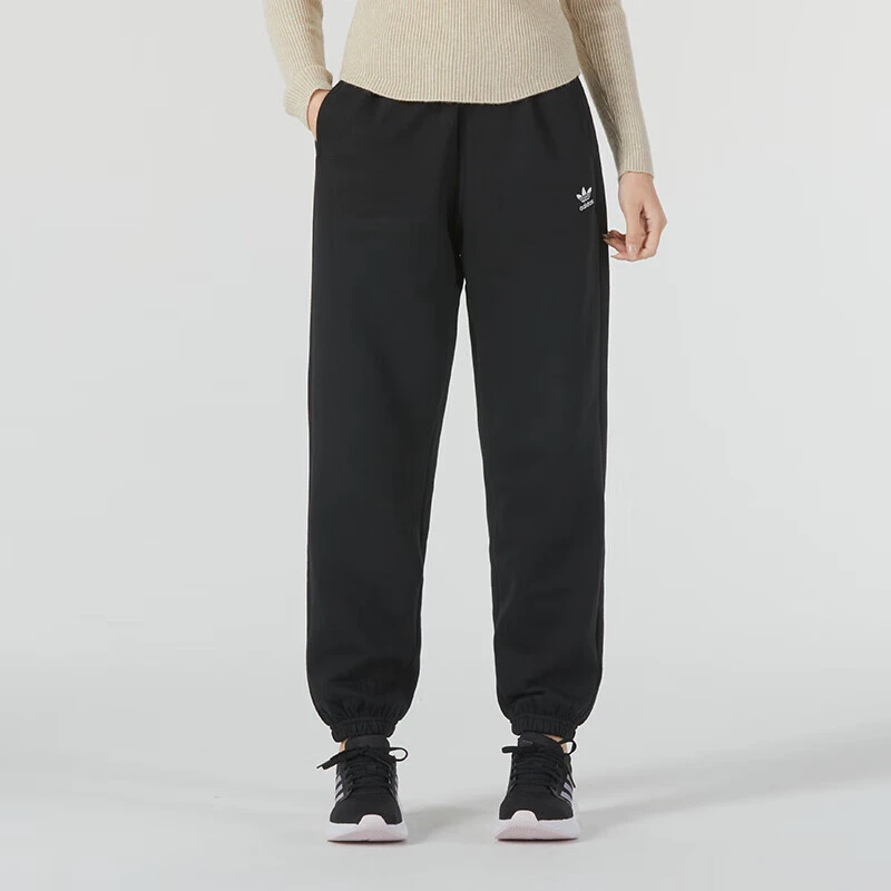 adidas/阿迪达斯男裤 2023冬季新款舒适运动裤束脚裤加绒保暖长裤