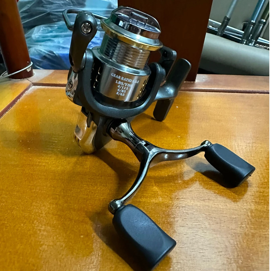 （断码）金属双摇臂 路亚渔轮 浅线杯渔轮 断码纺车轮 金属线杯