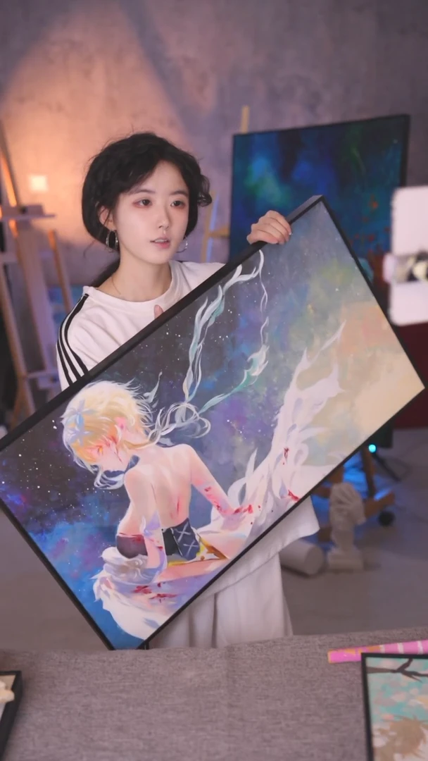 【闪购商品】绘画元神莹丙烯画纯手绘