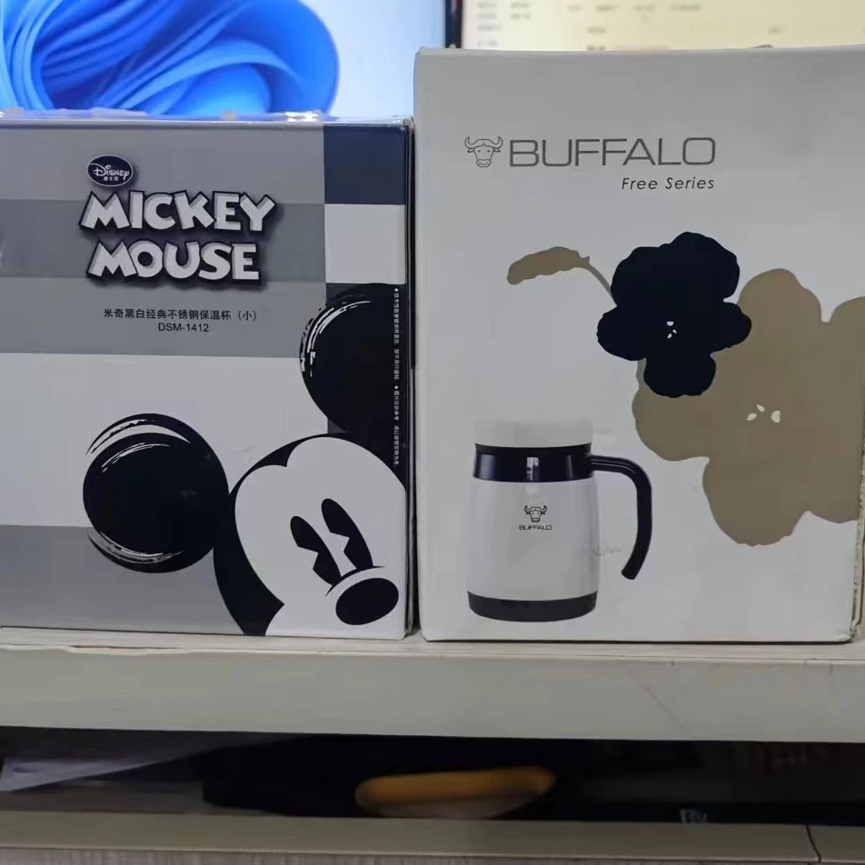 黑白经典不锈钢保温杯混发