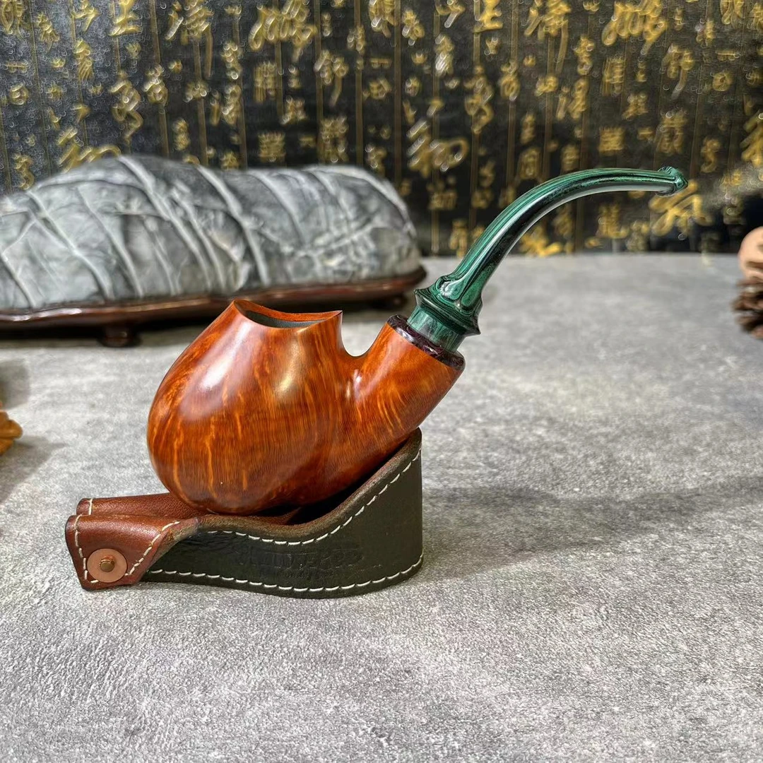 刺猬石楠木烟斗  淡淡的忧伤手把件