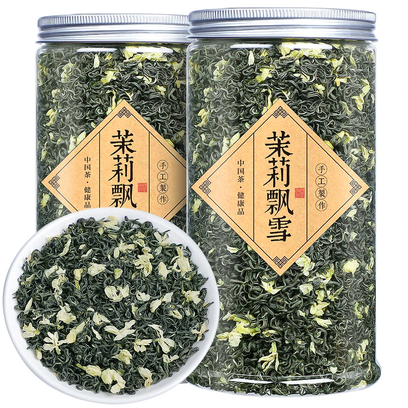 2025新茶茉莉花茶 特级四川炒花毛峰毛尖飘雪 花草茶叶散装手工