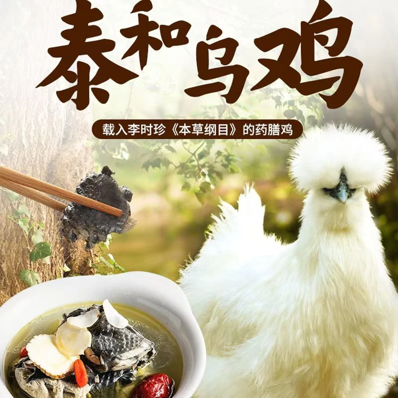 正宗原种泰和乌鸡360天龄公母自选 2斤以上顺丰包邮到手2只现杀好