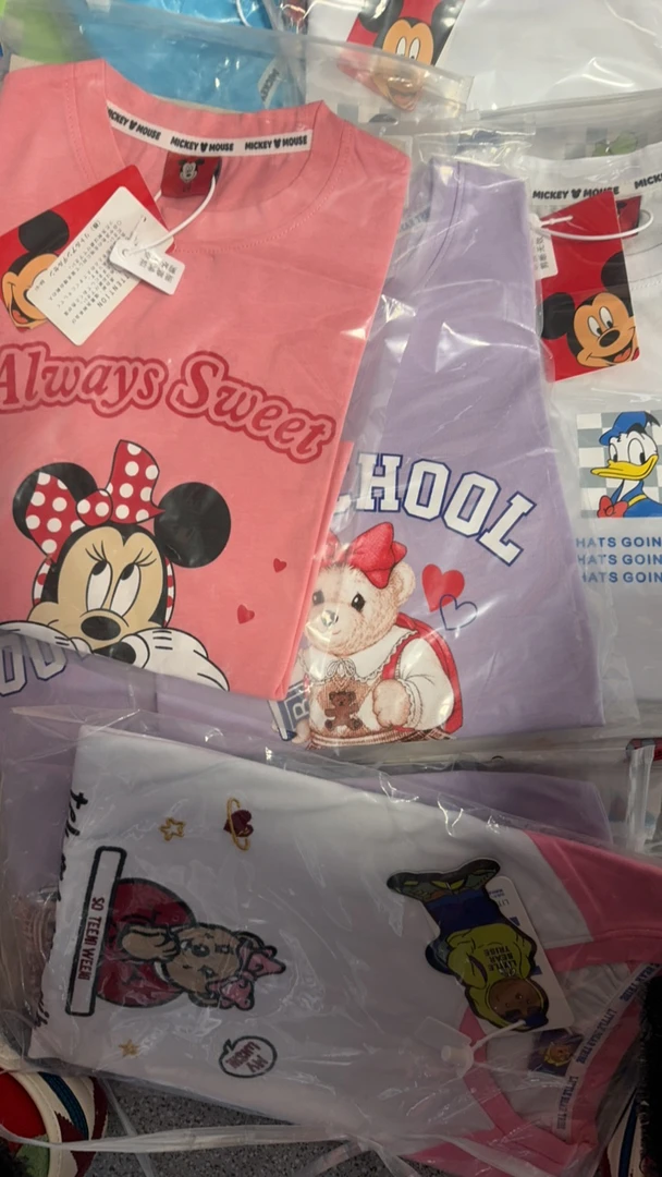 女童夏装短袖T恤2024新款夏季大童男女宝宝半袖插肩体恤上衣薄款