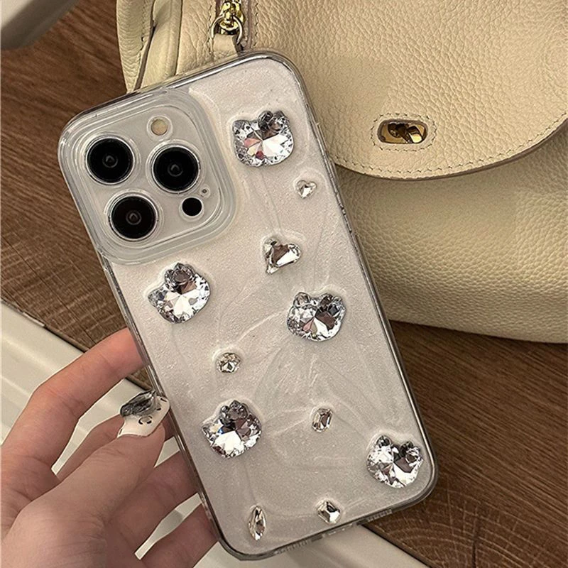 日韩ins风水钻凯蒂猫iPhone14/15promax手机壳苹果13新款12女11软