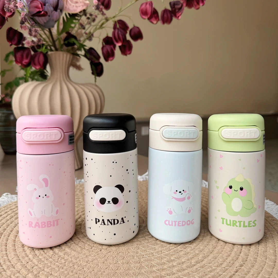 吸管口袋杯可爱风316不锈钢小容量吸管保温杯【介意小勿拍】