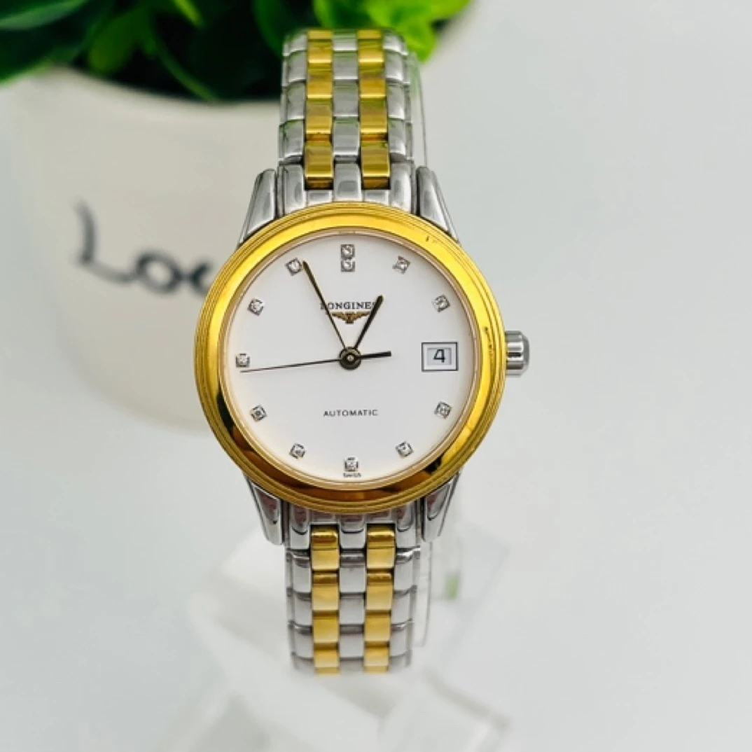 95新 Longines/浪琴 奢宝/军旗渐金/26盘钻刻592机芯/16800价女表
