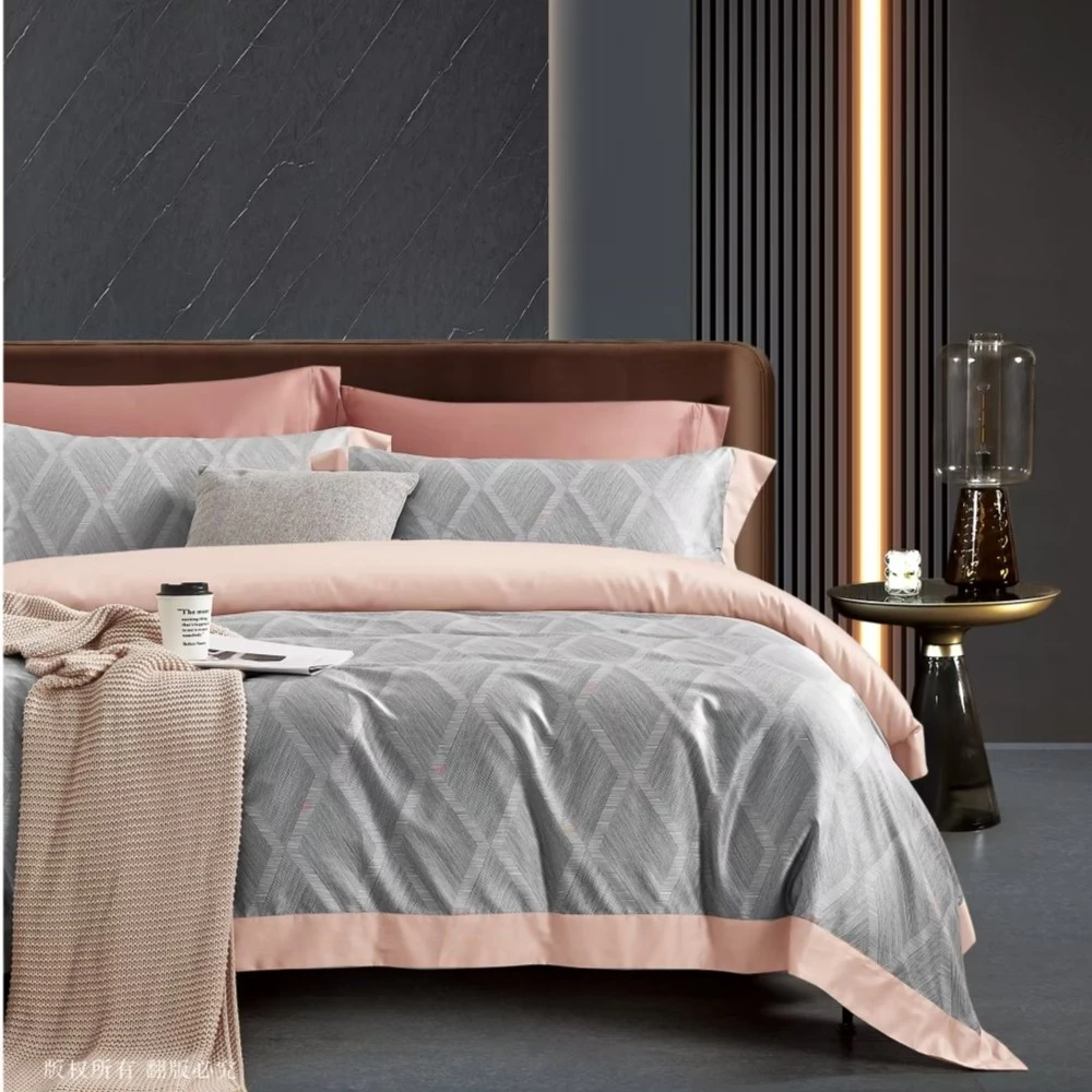 【甜甜家】贡缎长绒棉100%棉四件套（菲尔德）