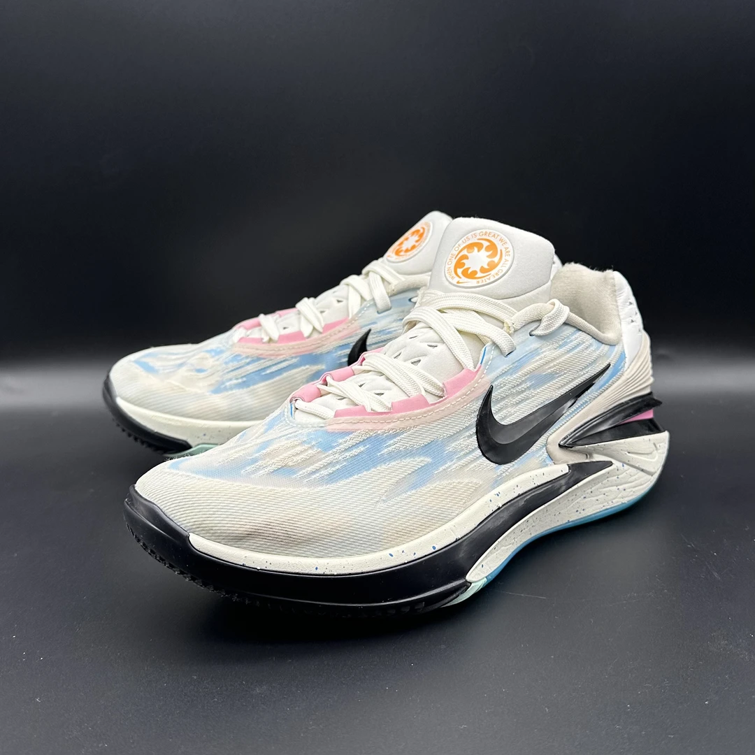 （42码）Nike GT Cut2 EP 篮球鞋/白蓝/98新配盒/DJ6013-104公价989