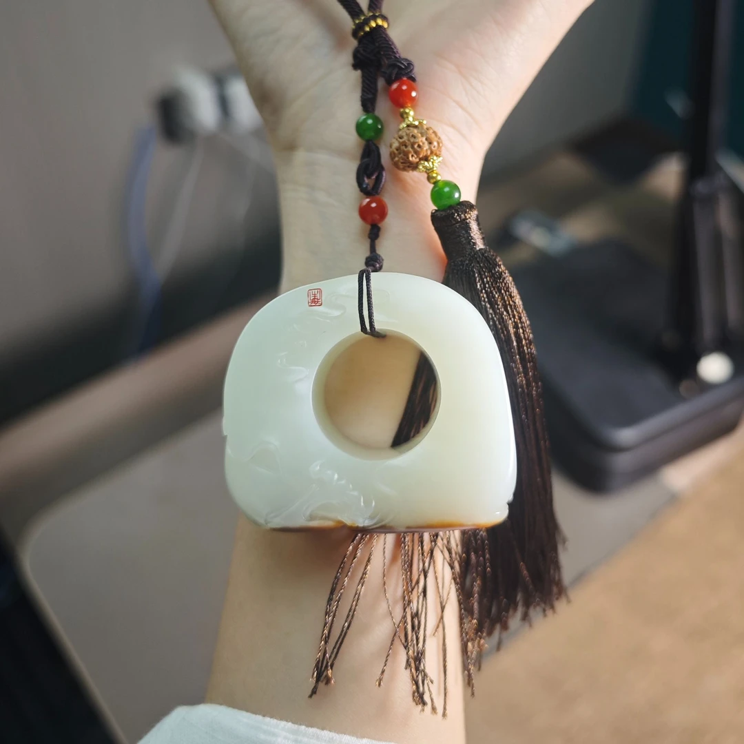 纯天然和田玉子料扳指