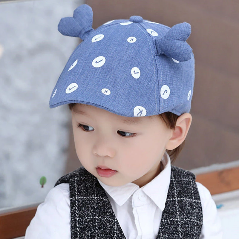 儿童帽子休闲百搭鸭舌帽韩版潮男孩演出贝雷帽女童表演棒球帽春秋