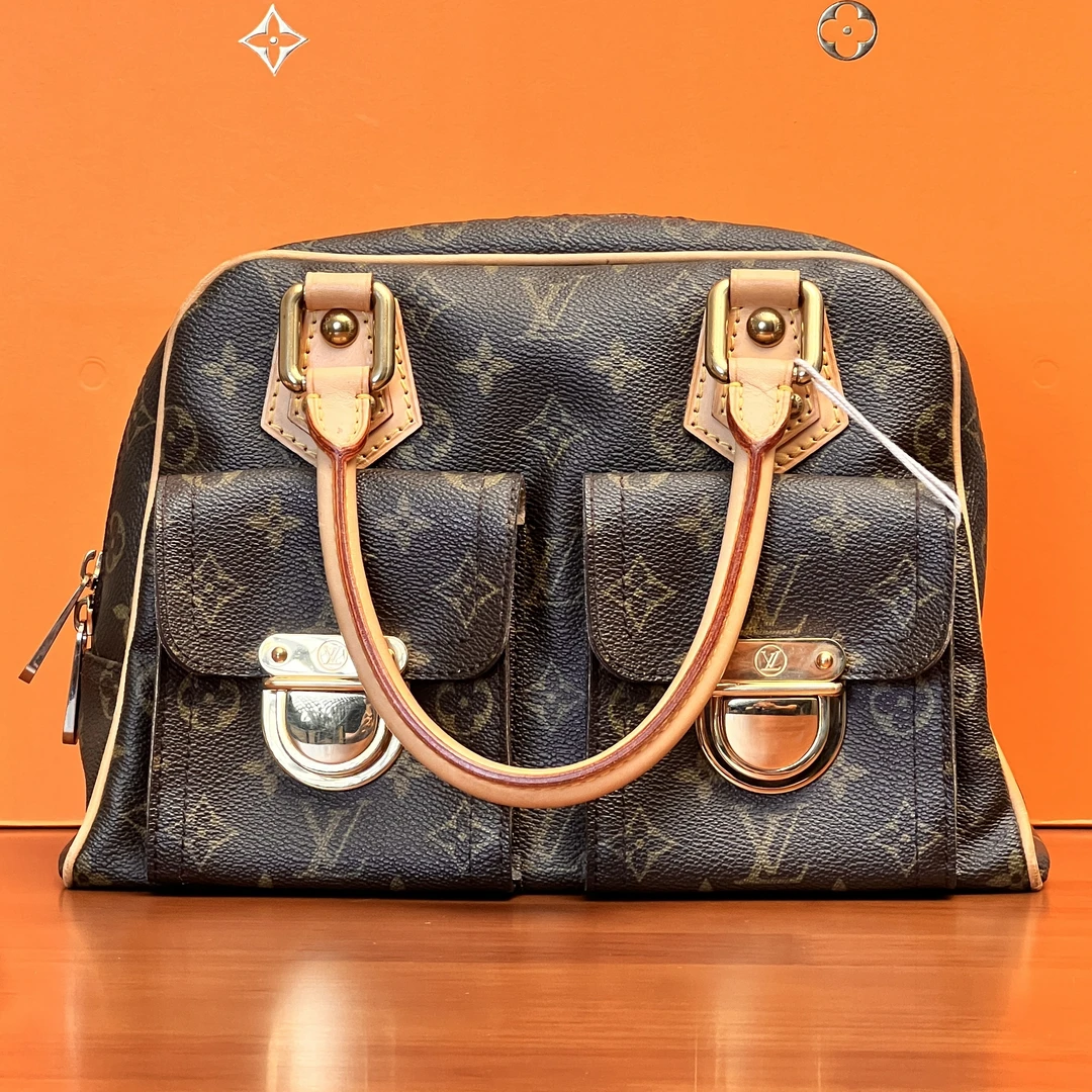 95新 LouisVuitton/路易威登 老花曼哈顿手提包/53677