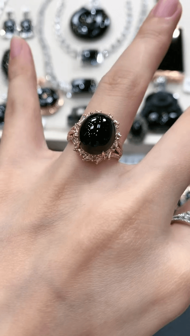 【闪购商品】翡翠戒指18K金镶嵌r105不退换