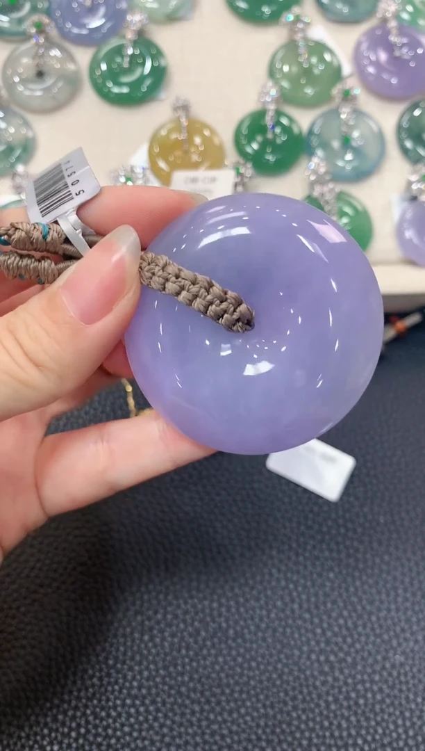 【闪购商品】翡翠吊坠(不含链)未镶嵌w92紫货有色差