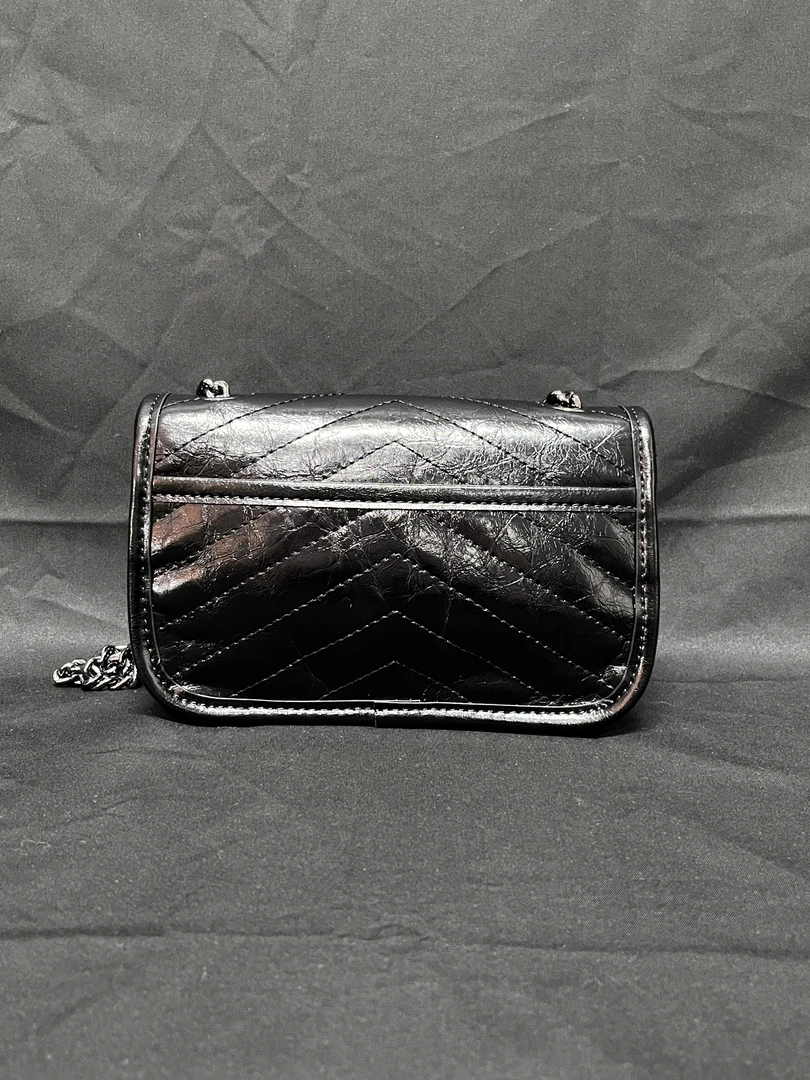 LQ-WITH-QUEEN真皮女包油蜡皮10248黑色-迷你