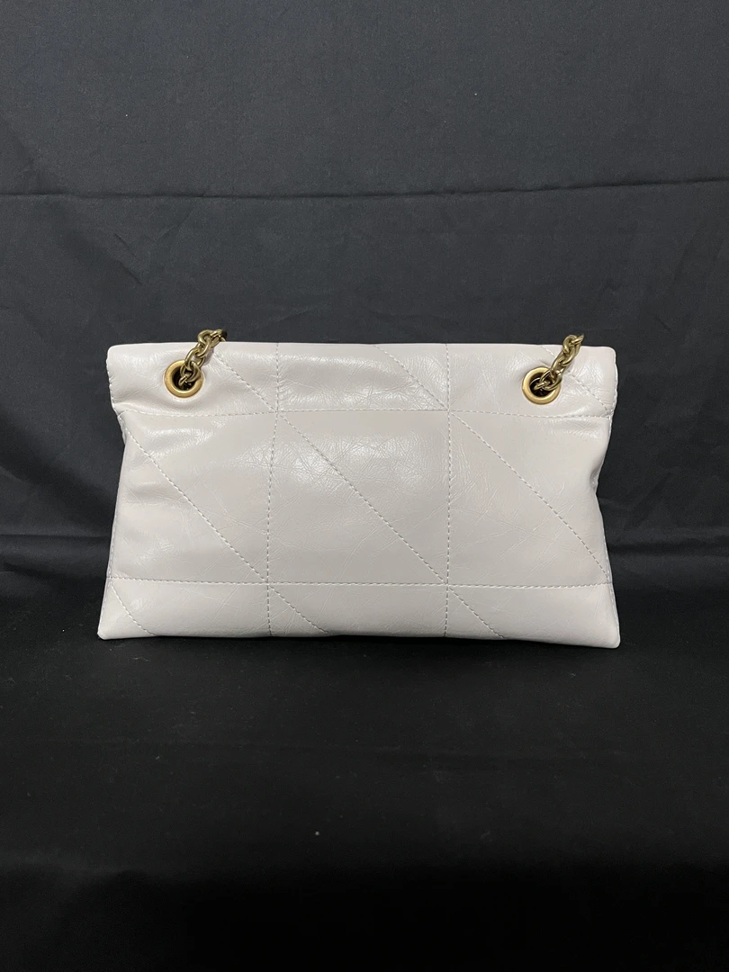 LQ-WITH-QUEEN真皮女包0070链条白色