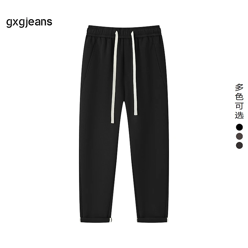 gxg jeans男装秋季新款裤男秋冬潮流裤子针织百搭宽松休闲长裤