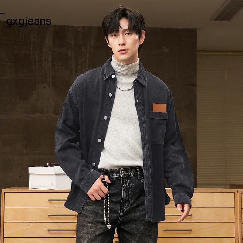 gxg jeans男装2023年秋季新款长袖衬衫JED1E907763