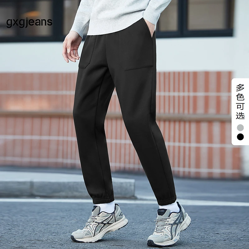 gxg jeans男装秋季新款休闲裤运动百搭春秋针织户外收口长裤