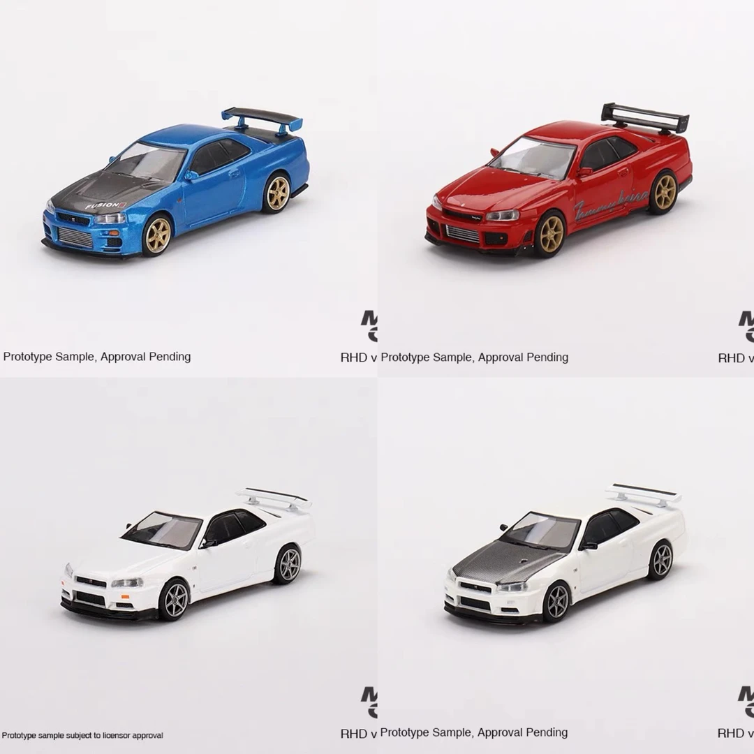 MINIGT 1:64 日产 GTR R34 Skyline 合金车模 531 501 543 397