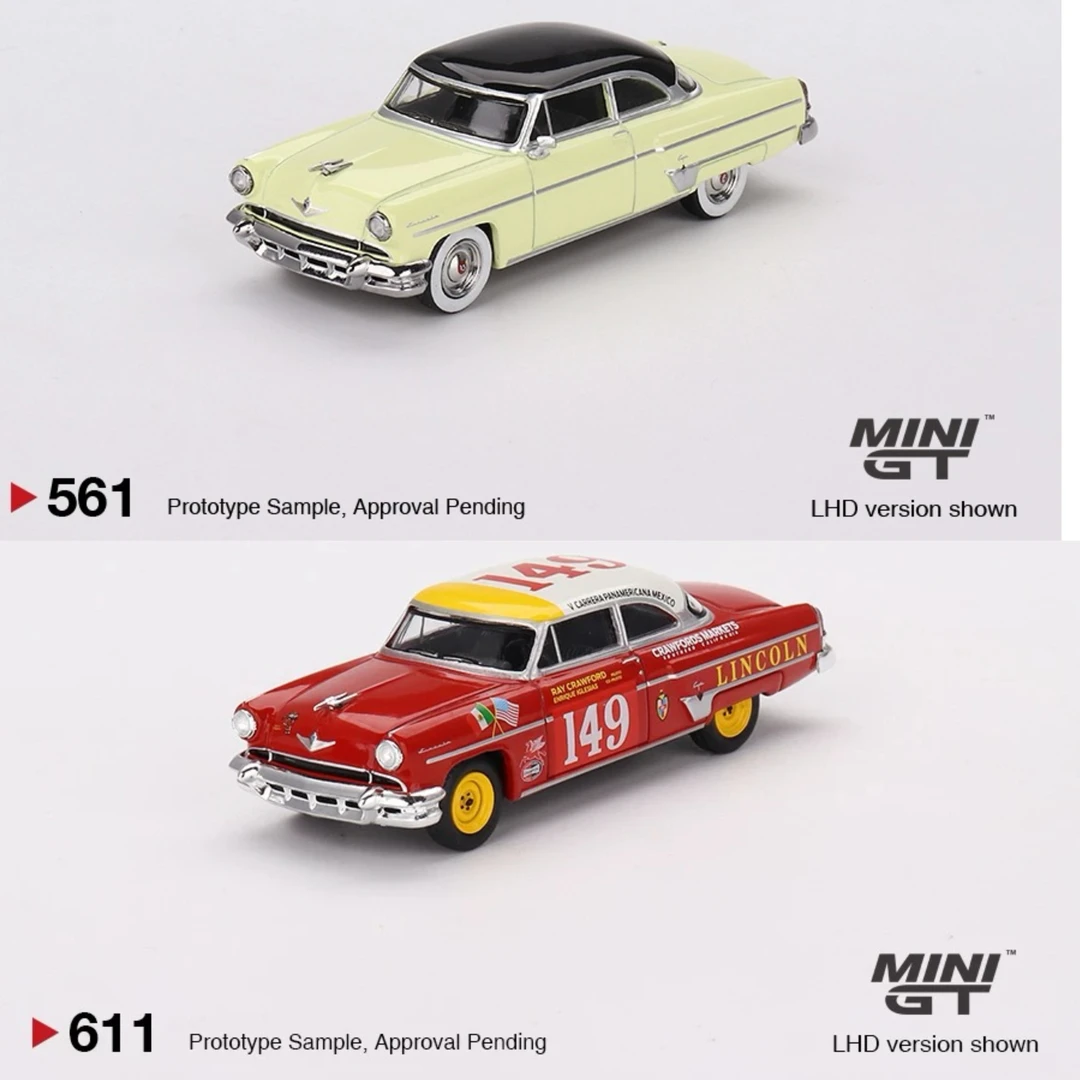 MINIGT 1:64 林肯Lincoln 路鹰 老爷车 合金车模 561 611
