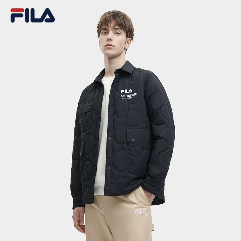 FILA斐乐棉服外套男装秋冬时尚休闲防风保暖运动上衣F11M349910F