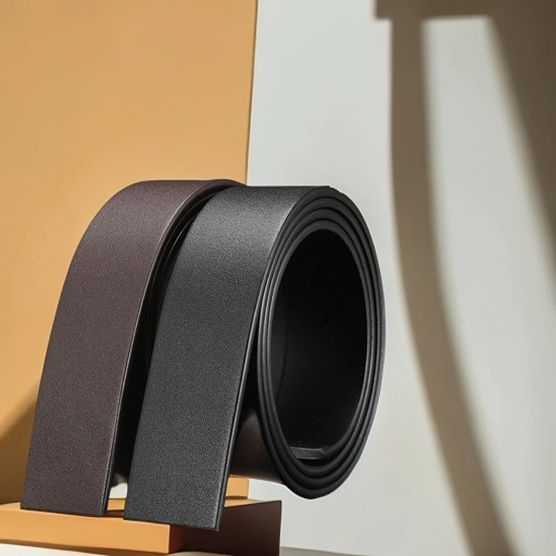 复购版真皮男士皮带不带头头层纯牛皮腰带自动不带男士皮带自动