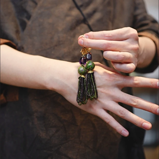 925银耳饰 【栖香锦】“夏木阴阴正可人” 设计师款 女士 耳饰