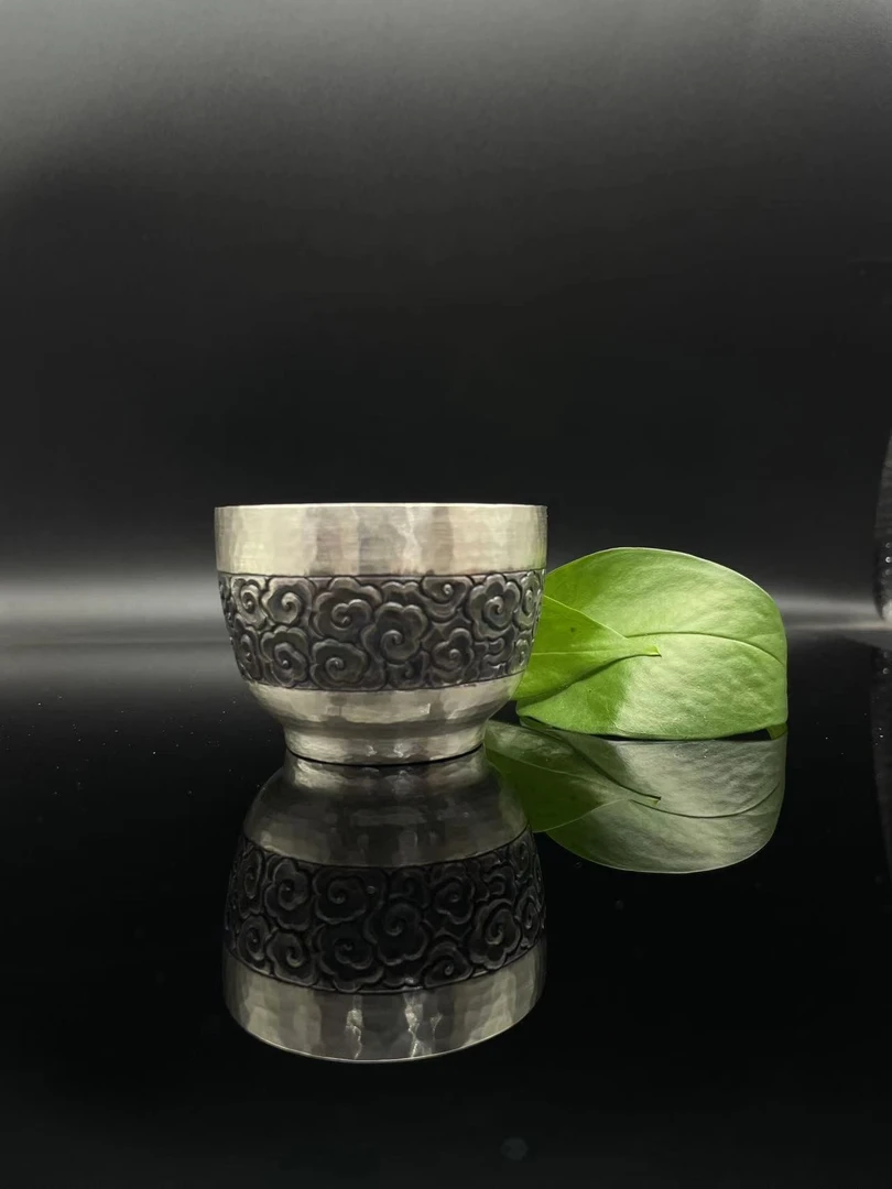 纯手工做旧款祥云杯