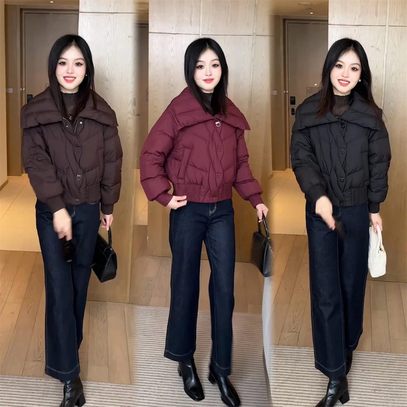 【婉星儿品牌】显瘦洋气时尚加厚韩版冬季棉衣小个子休闲保暖百搭