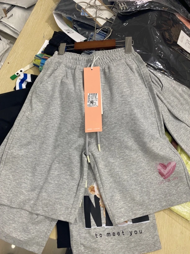 JY童装夏季休闲运动短裤KK61爱心