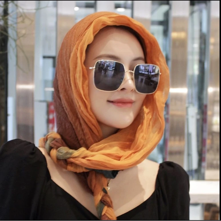 加长版辫子民族风防晒围巾披肩女新款外搭洋气时尚春夏季天配裙子