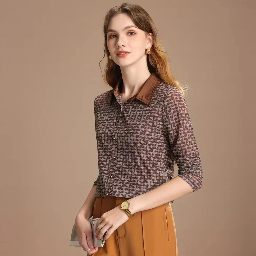 【M105】时尚百搭高级感2024春季新款洋气衬衫-321022