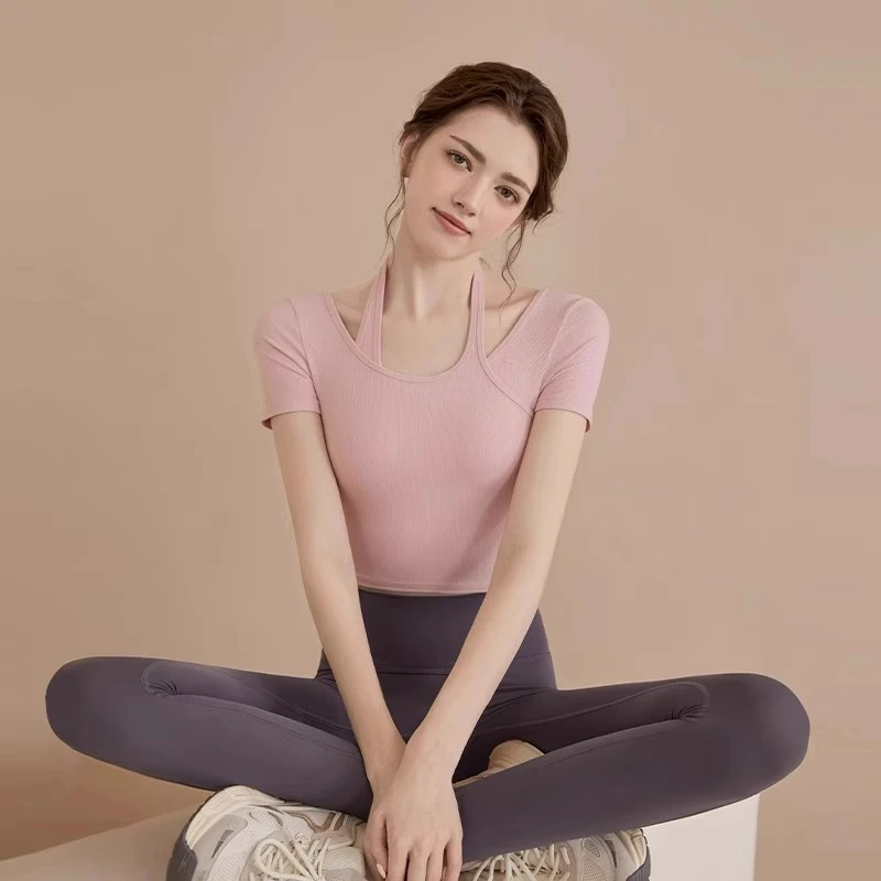 lulu瑜伽服女美背上衣2025新款高级感带胸垫显瘦专业运动健身套装