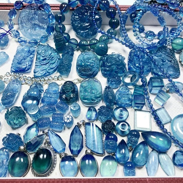 天然海蓝宝一物一图