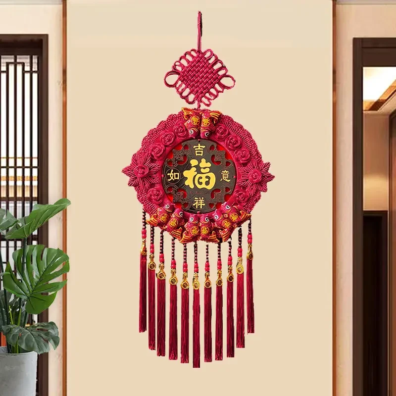 【新春中国结-故宫红太阳花】中国结挂件高档装饰玄关乔迁过年M32Y