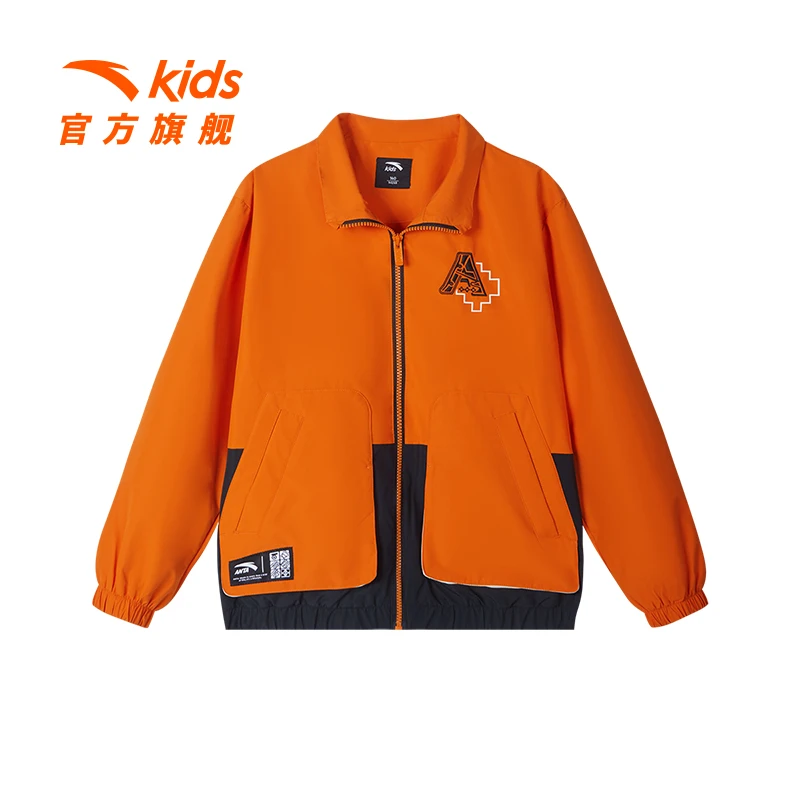 安踏儿童潮牌服装外套狂欢季儿童秋装新派简约舒适休闲/352428646