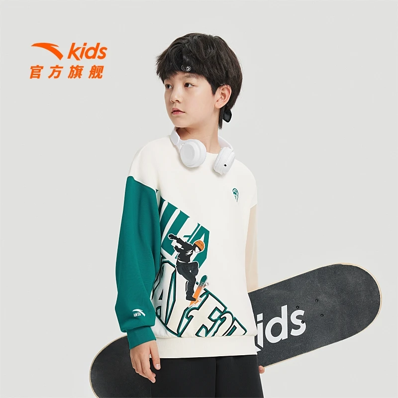 安踏儿童潮牌服装卫衣狂欢季儿童秋装新年新衣新年新衣/352438715