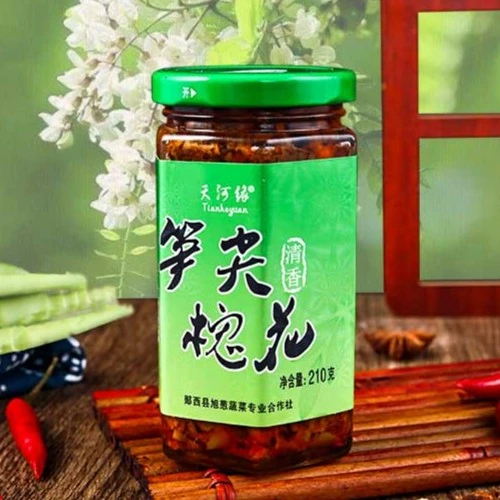 [甄选]槐花酱 鲜香笋尖槐花辣脆酱拌面酱 210g/瓶