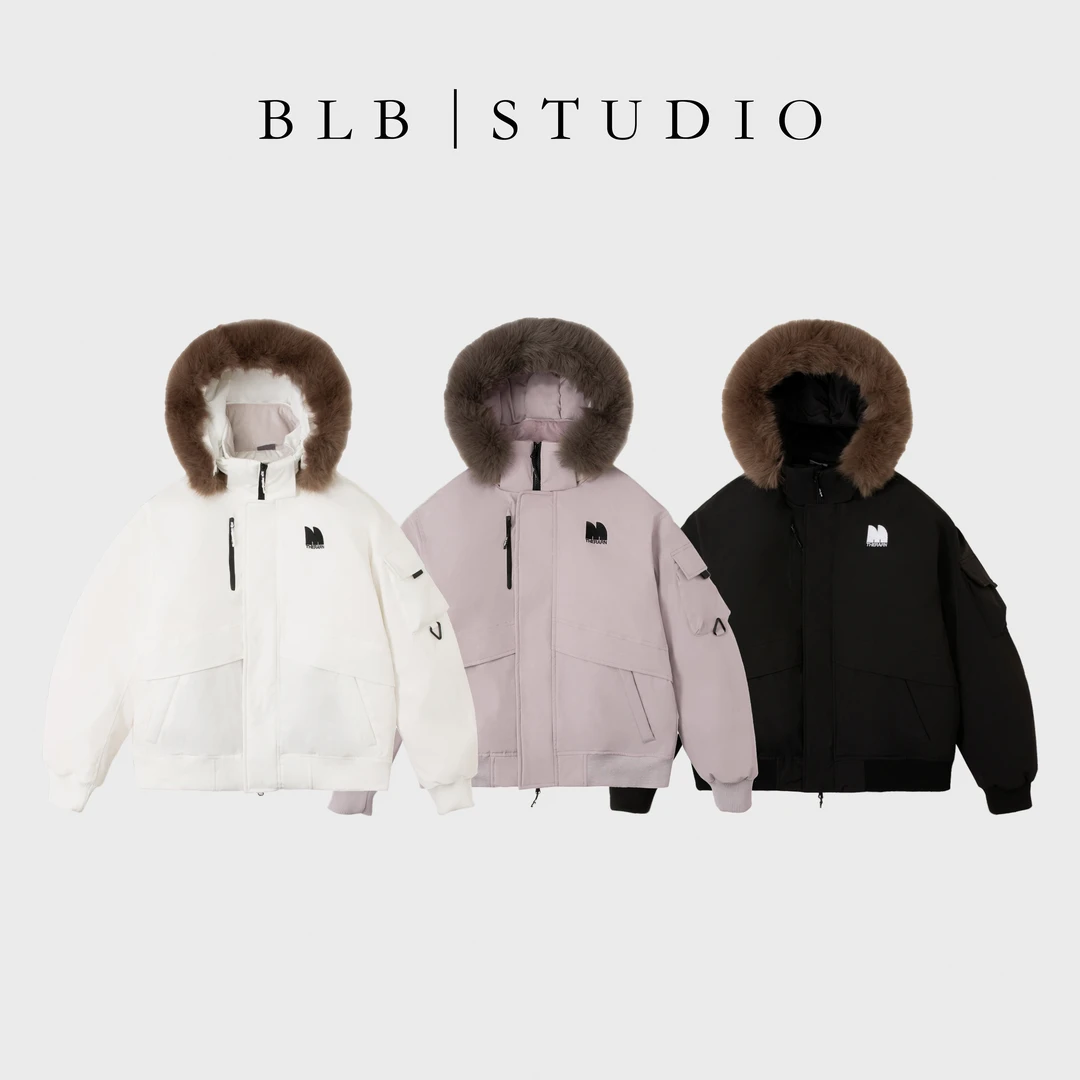 【BLB•板老板】RARN/热爱如你男女同款90%白鸭绒毛领羽绒服W051