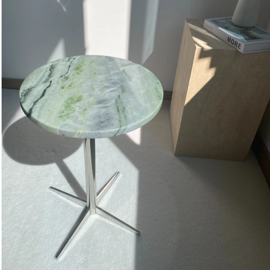 天然奢石边几简约百搭意式轻奢客厅沙发高级感边几