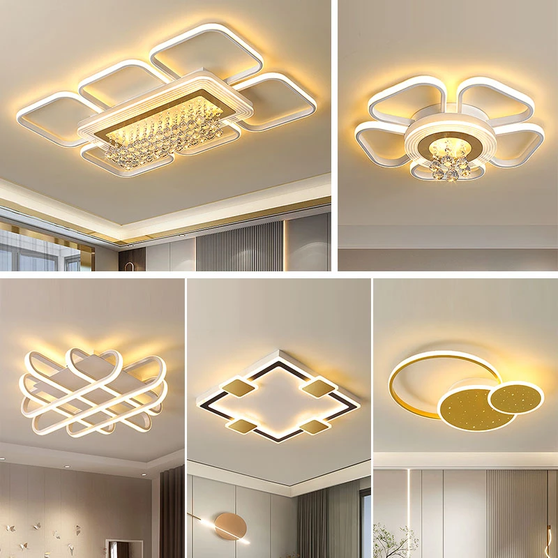 客厅灯轻奢简约现代大气大厅吸顶灯全屋灯具房间餐厅主卧室吸顶灯