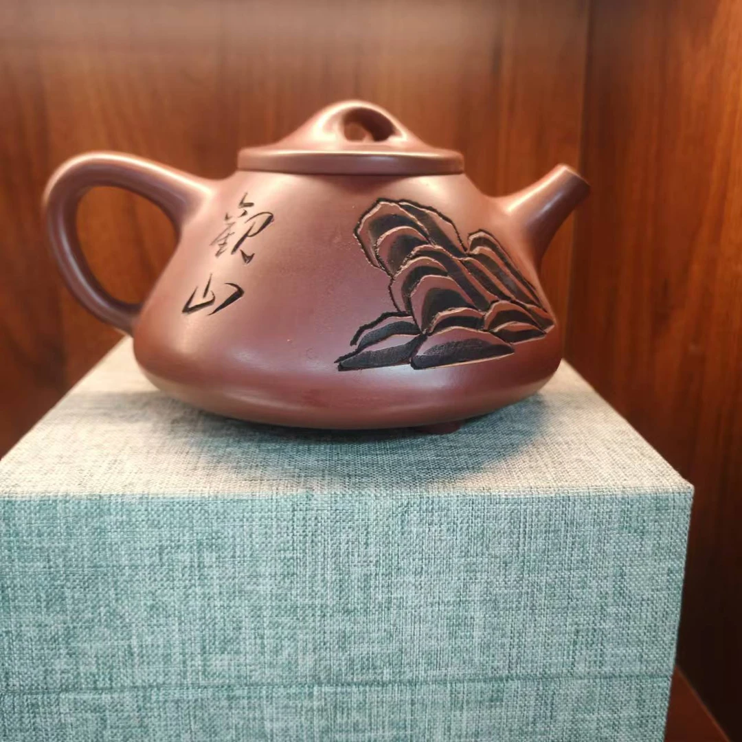龙血砂观山子冶石瓢壶