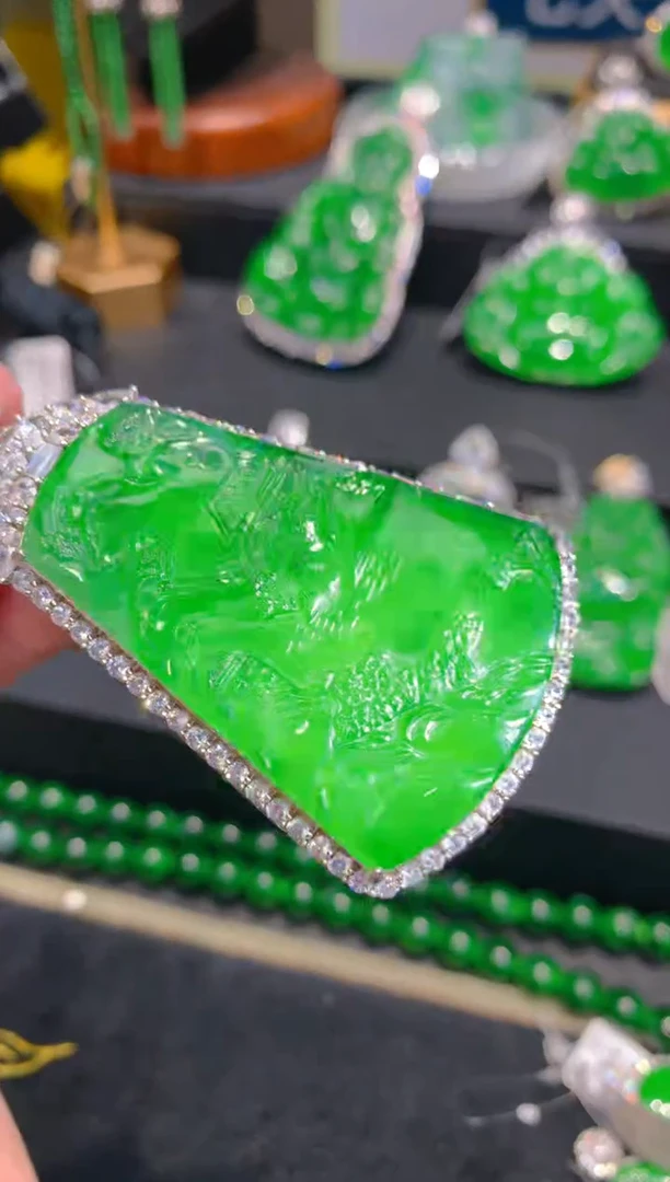 【闪购商品】翡翠颈饰银S925镶嵌002一季