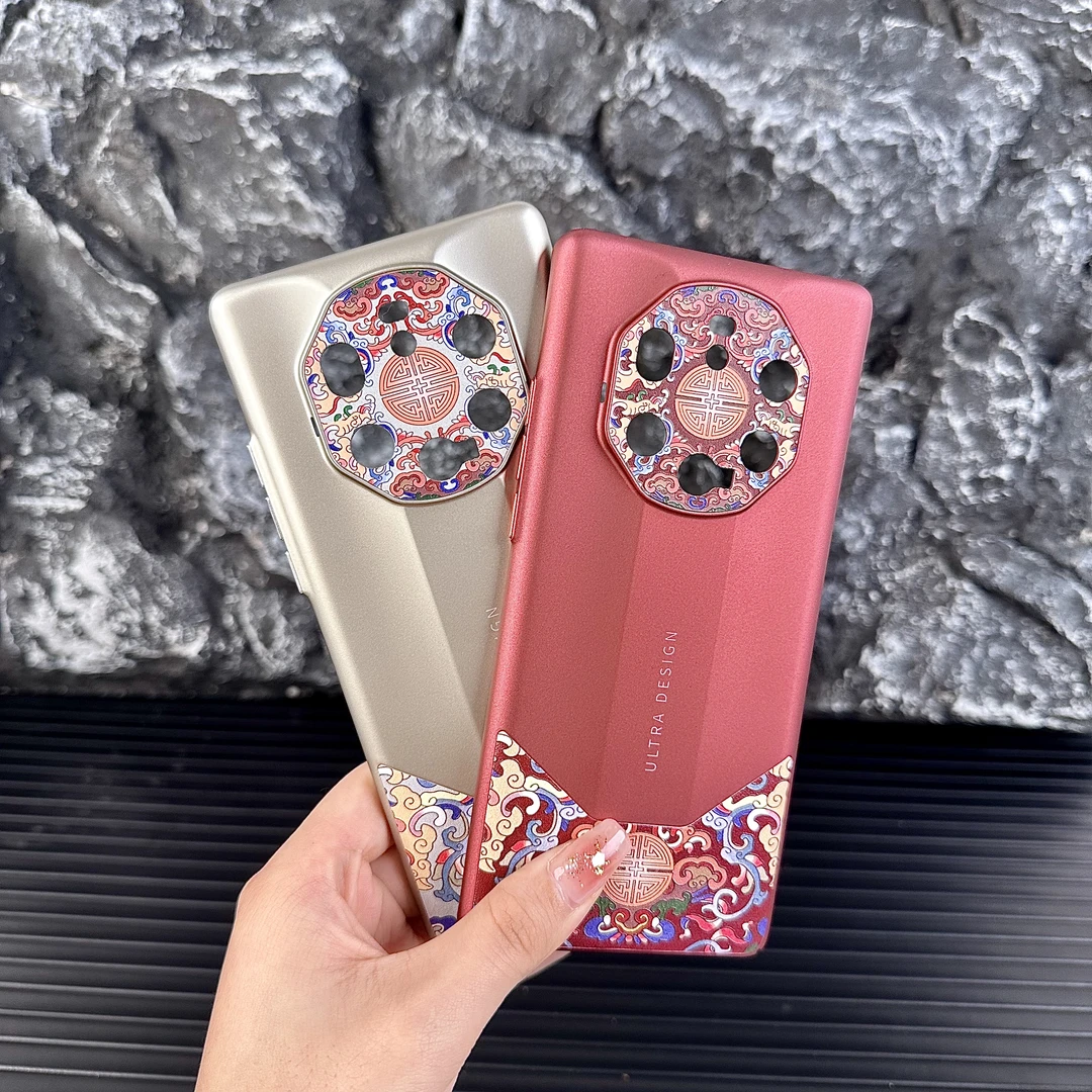 龙年新品【国潮秒变非凡大师】适用华为Mate40保时捷手机壳精孔保