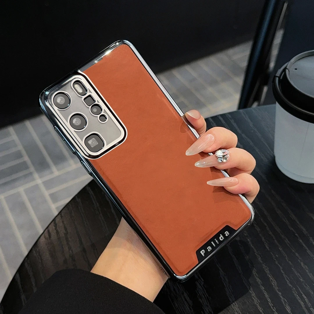 适用于华为P40Pro高级电镀贴皮必备防摔手机壳网红男女同款配件