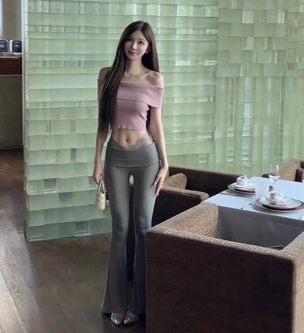 素铂舟舟【烟雨蒙蒙】新款高腰包臀裤裤子